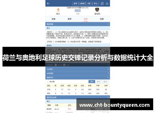 荷兰与奥地利足球历史交锋记录分析与数据统计大全